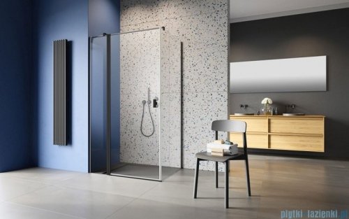 Radaway Nes 8 Black Kdj II kabina 120x90cm lewa czarny mat/szkło przejrzyste 10086120-54-01L/10089090-01-01