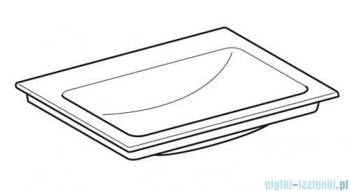Geberit One Umywalka meblowa bez otworu na baterię 60x48cm KeraTect 505.011.01.1