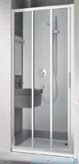 Kermi Cada XS drzwi przesuwne 3-częściowe z polem stałym lewe 100 cm CKG3L10020VPK