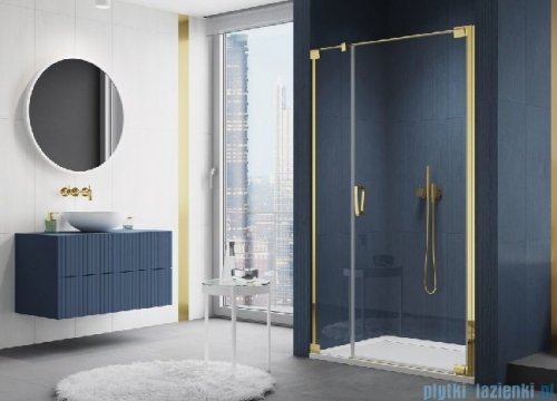 SanSwiss Cadura Gold Line drzwi wahadłowe 80cm jednoczęściowe prawe z polem stałym CA31CD0801207