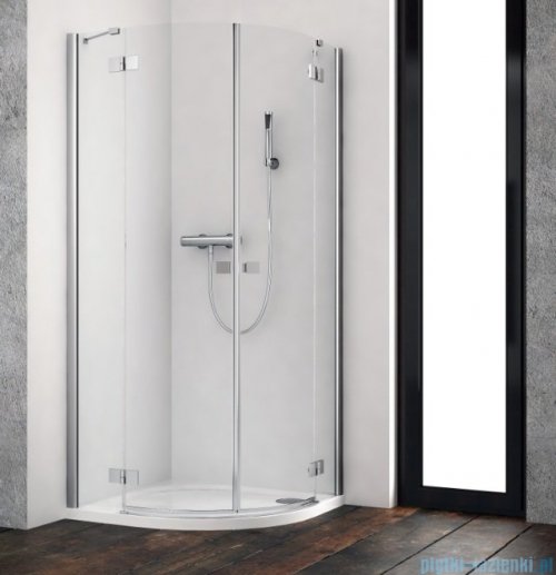 Radaway Essenza New Pdd kabina 90x90cm szkło przejrzyste + brodzik Delos A + syfon