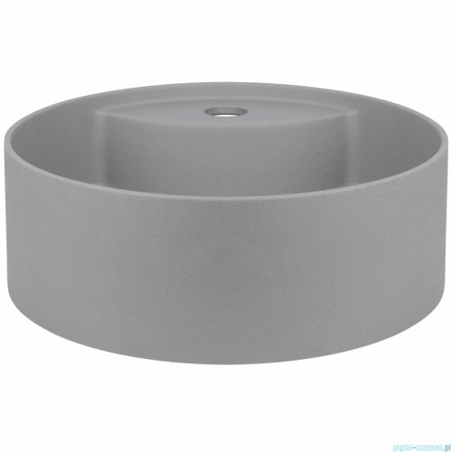Deante SILIA Umywalka granitowa nablatowa z miejscem na baterię Ø36 szary metalik CQS_SU4B
