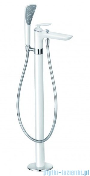 Kludi BALANCE WHITE bateria wannowo-natryskowa biały/chrom wolnostojąca 525909175