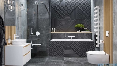 Excellent Pi bateria prysznicowo-wannowa podtynkowa, 2 funkcyjna, biały mat AREX.1245WH