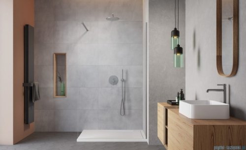 Radaway Modo X Brushed Nickel II kabina Walk-in 110x200 szczotkowany nikiel/przejrzyste 10mm 389314-91-01
