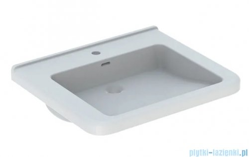 Geberit Selnova Comfort Square Umywalka bez barier z otworem na baterię, z przelewem 55x52,5cm 500.785.00.7
