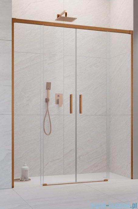 Radaway Idea 6 DWD Brushed Copper drzwi wnękowe 150cm szczotkowana miedź 387125-93-01