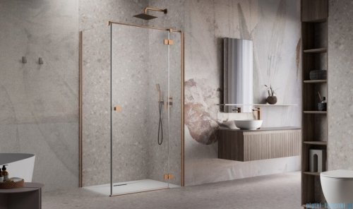 Radaway Essenza 8 Brushed Copper Kdj kabina 90x120cm prawa szczotkowana miedź 10480612-01-01R/10470237-93-01R/10113120-01-01