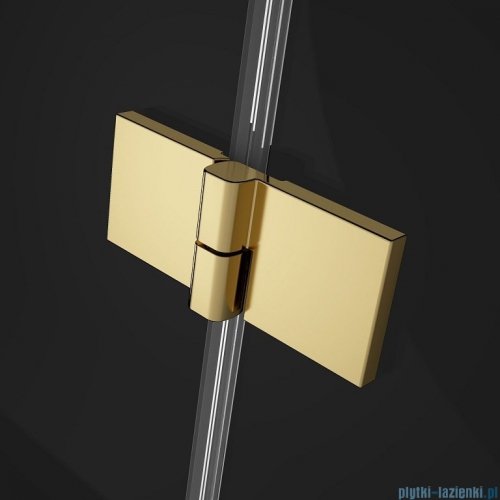 Radaway Essenza Pro Gold Kdj kabina 100x100cm lewa złoty połysk/szkło przejrzyste 10097100-09-01L/10098100-01-01