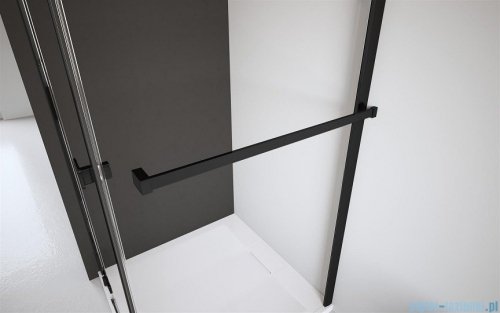 Radaway Idea Black Kdj Factory kabina prysznicowa 100x110 prawa czarny mat/szkło przejrzyste 387040-54-55R/387053-54-55L