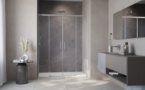 Radaway Idea 6 DWD Brushed GunMetal drzwi wnękowe 190cm szczotkowany grafit 387129-92-01