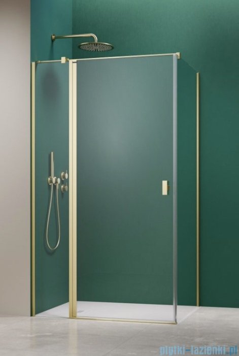 Radaway Nes 6 Kdj II Brushed Light Gold kabina 120x100cm lewa szczotkowane jasne złoto 10032120-98-01L/10039100-01-01