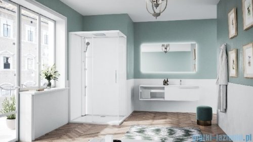 Novellini Glax 1 2.0 kabina standard 120x80 lewa biała G212P120STFL-1UU