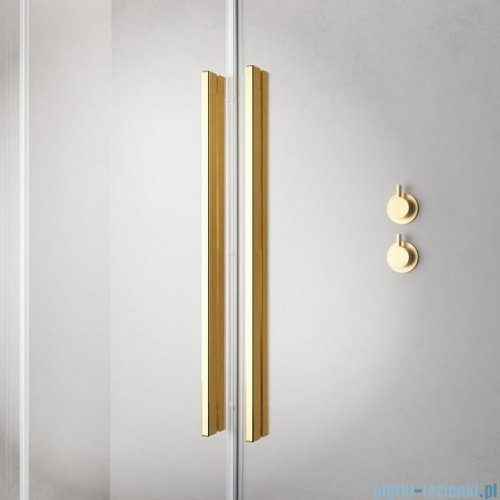 Radaway Furo Gold  Kdj kabina 130x75cm prawa szkło przejrzyste 10104672-09-01R/10110630-01-01/10113075-01-01