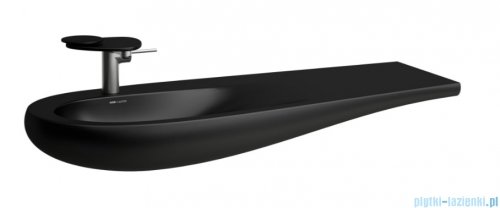 Laufen ILBAGNOALESSI umywalka ścienna 120x50cm czarny mat  H8149737161041