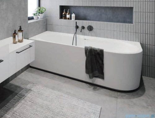 Riho Desire Corner Velvet wanna narożna z hydromasażem Sparkle Mood prawa MATOWA 180x84cm B156003105