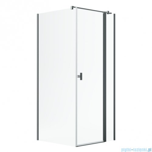 Radaway Nes Kdj II Brushed GunMetal kabina 80x80cm prawa szczotkowany grafit 10032080-92-01R/10039080-01-01