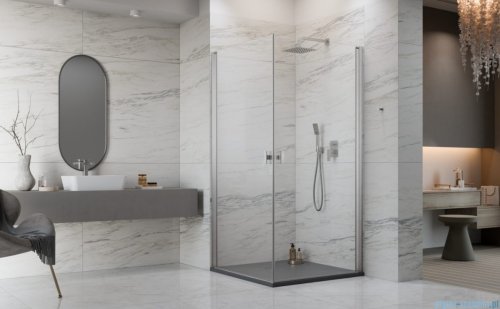 Radaway Nes Kdd I Brushed Nickel kabina 100x80cm szczotkowany nikiel 10021100-91-01L/10021080-91-01R
