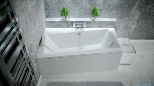 Besco Infinity 150x90cm wanna asymetryczna lewa + obudowa + syfon #WAI-150-NL/OAI-150-NS/19975