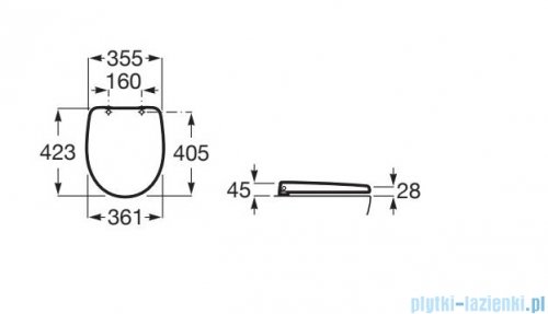 Roca Victoria deska WC  compacto wolnoopdająca Supralit A801E62001