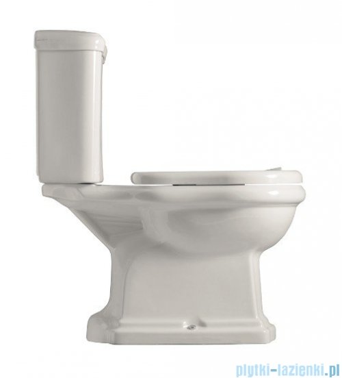 Kerasan Retro Zestaw chrom WC kompakt odpływ poziomy (1013,1081,7509,109001)