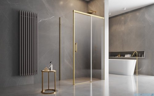 Radaway Idea Gold Kdj kabina 110x80cm prawa złoty połysk/szkło przejrzyste 387041-09-01R/387051-09-01L