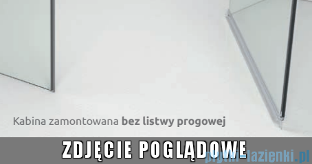 Radaway Nes 8 Black Kdj I kabina 80x80cm lewa czarny mat/szkło przejrzyste 10072080-54-01L/10089080-01-01