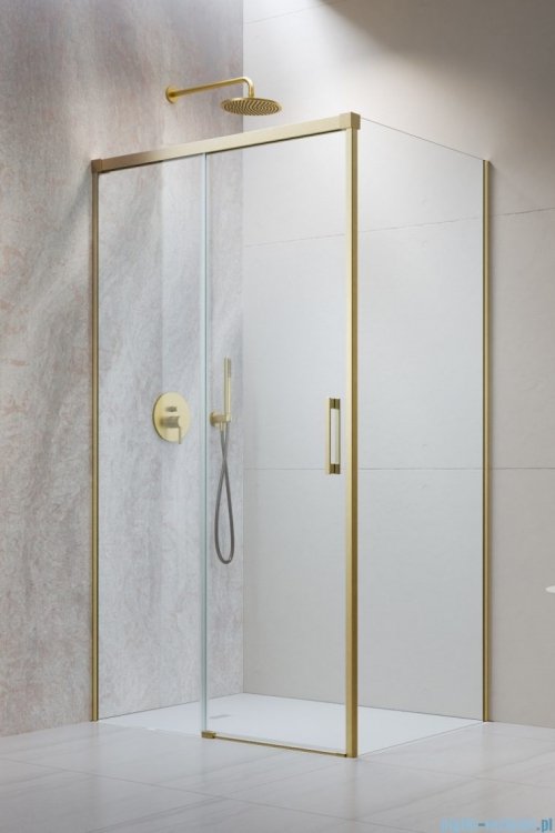 Radaway Idea Kdj Brushed Gold kabina 140x75cm lewa szczotkowane złoto 387044-99-01L/387049-99-01R