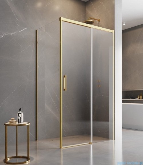 Radaway Idea Gold Kdj kabina 100x110cm prawa złoty połysk/szkło przejrzyste 387040-09-01R/387053-09-01L