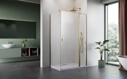 Radaway Nes Kdj II Brushed Gold kabina 120x70cm prawa szczotkowane złoto 10032120-99-01R/10039070-01-01