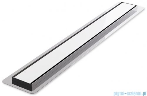 Wiper New Premium White Glass Odpływ liniowy z kołnierzem 80 cm syfon drop 50 poler 500.0382.01.080