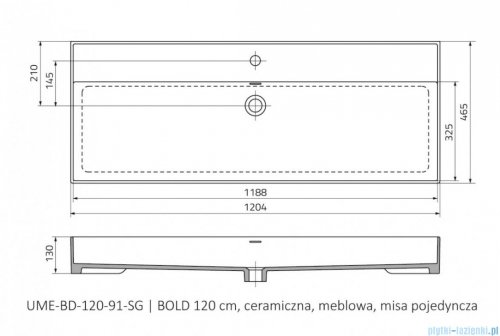 Oristo Brylant szafka z umywalką wisząca 119x50x45 biały połysk OR36-SD2S-120-1-V3+/UME-BD-120-91-C