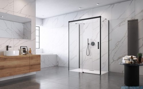 Radaway Idea Black Kdj+s kabina prysznicowa 75x160x75 lewa czarny mat/szkło przejrzyste 10116160-54-01L/387049-54-01R/10117075-01-01