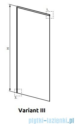 Radaway Modo XL kabina Walk-in 100-160×250-300 szkło przejrzyste 10mm 389409-01-01