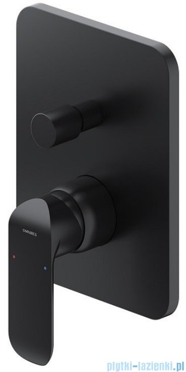Omnires Sacramento system wannowy podtynkowy czarny mat SYSSCW01BL