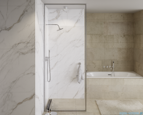 Besco Icon Chrom kabina walk-in 100x200cm przejrzyste ICH-100-200C