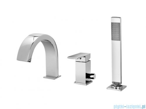 Paffoni  Bateria wannowa 3-otworowa ELLE chrom EL040CR