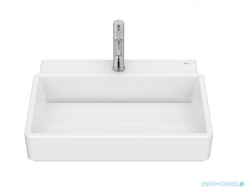 Roca Tura umywalka ścienna/meblowa 55 x 43 cm z otworem na baterie biała z powłoka SUPERGLAZE A327693S00