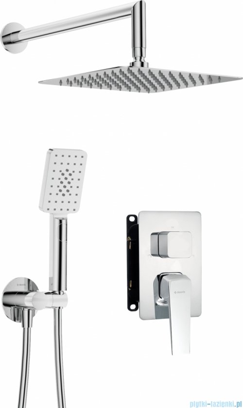 Deante Blur Zestaw prysznicowy podtynkowy z BOXem mieszaczowym chrom BXYZ0QLM