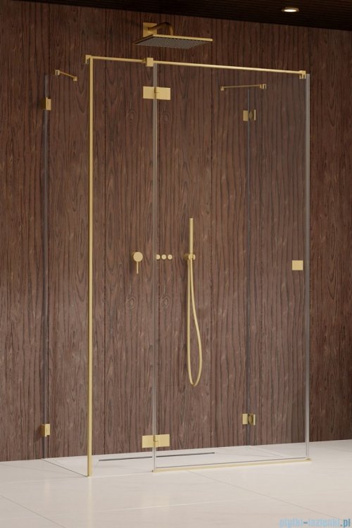 Radaway Essenza Pro Brushed Gold Kdj+S kabina 70x90x70cm lewa szczotkowane złoto 10097390-99-01L/10098070-01-01/10098070-01-01