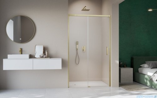 Radaway Idea DWJ Brushed Gold drzwi wnękowe 110cm lewe szczotkowane złoto 387015-99-01L