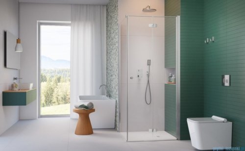 Radaway Fuenta Kdj B kabina 80x100cm prawa chrom połysk szkło przejrzyste 1384081-01-01R/1384052-01-01