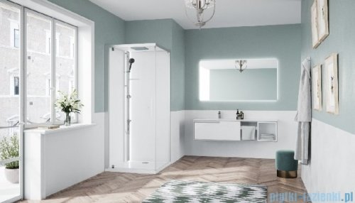 Novellini Glax 1 2.0 kabina standard 90x90 lewa srebrna G21GF99SMFL-1BB