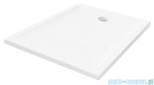 New Trendy Mild Stone Brodzik akrylowy prostokątny 80x140x4,5 cm biały B-0552