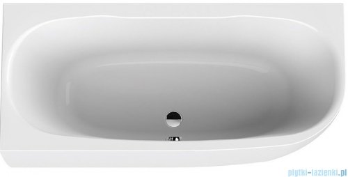 Sanplast Luxo wanna asymetryczna Lewa WAL(L)se/LUXO 180x80 cm z napełnianiem przez przelew biała 632-370-1220-01-000