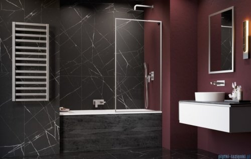 Radaway Modo F SL Brushed Nickel PNJ II parawan nawannowy 60cm prawy szczotkowany nikiel/przejrzyste 10406060-91-01R