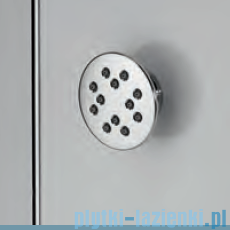 Novellini Glax 3 kabina prysznicowa z hydromasażem 100x70 lewa srebrny GL3A107SM1-1B