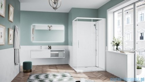 Novellini Glax 1 2.0 kabina standard 120x80 prawa biała G212P129DT-1UU