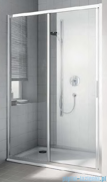 Kermi Cada XS drzwi przesuwne 2-częściowe z polem stałym lewe 120 cm CKG2L12020VPK