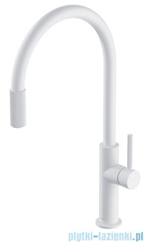 Omnires Switch bateria kuchenna do podłączenia zestawu filtrującego biały mat SW9057WM